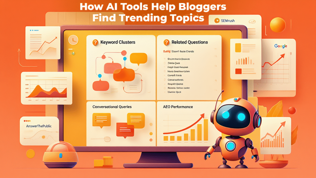 AI tools generating SEO blog topics for content marketing strategy in 2026