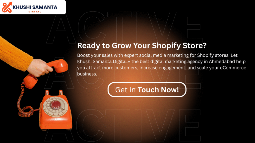 social media marketing for shopify stores services by khushi samanta digital in ahmedabad