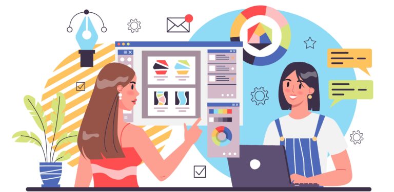 Professional graphic design company in Ahmedabad working on branding Creative graphic design agency in Ahmedabad designing marketing materials