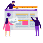 Website design and development services in Ahmedabad showing modern WordPress and Shopify web design concept